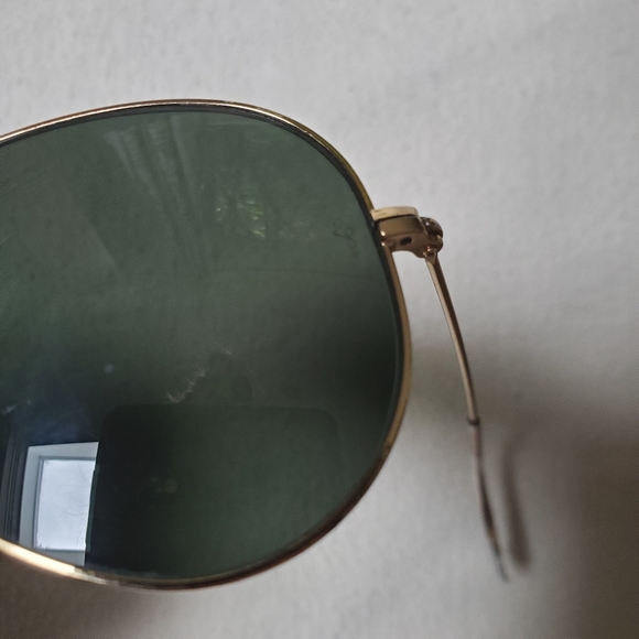 RAY-BAN classic aviators preloved gold/green - Picture 7 of 12